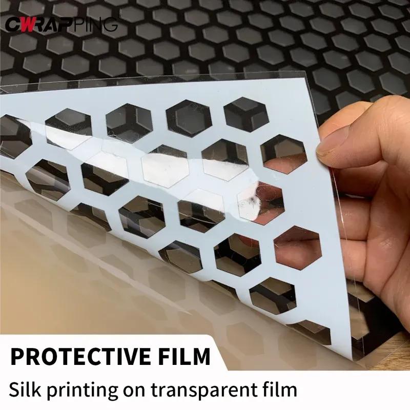Honeycomb Car Rear Tail Light Decoration Stickers Vinyls Foil Wrap Car Tint Film Covering Photochromatic Headlights Stickers