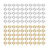 50 Pcs Spring Ring Clasps 6mm Diameter 1.5mm Hole Decorative Copper Round Clasps for Jewellery