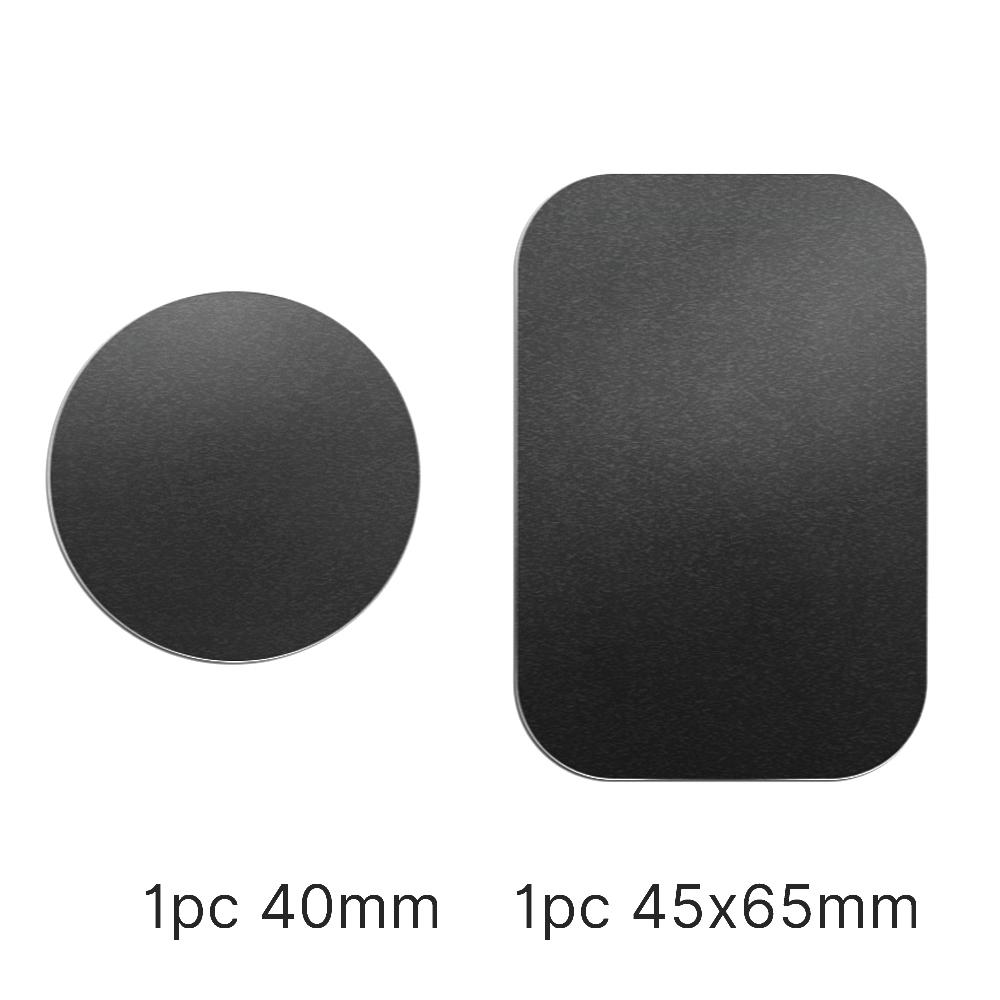 Magnetiska metallplattor Självhäftande magnetdiskar Järnplåtar för Iphone Xs X Samsung Bil Mobiltelefon Bilplatta Skrivbordsfäste