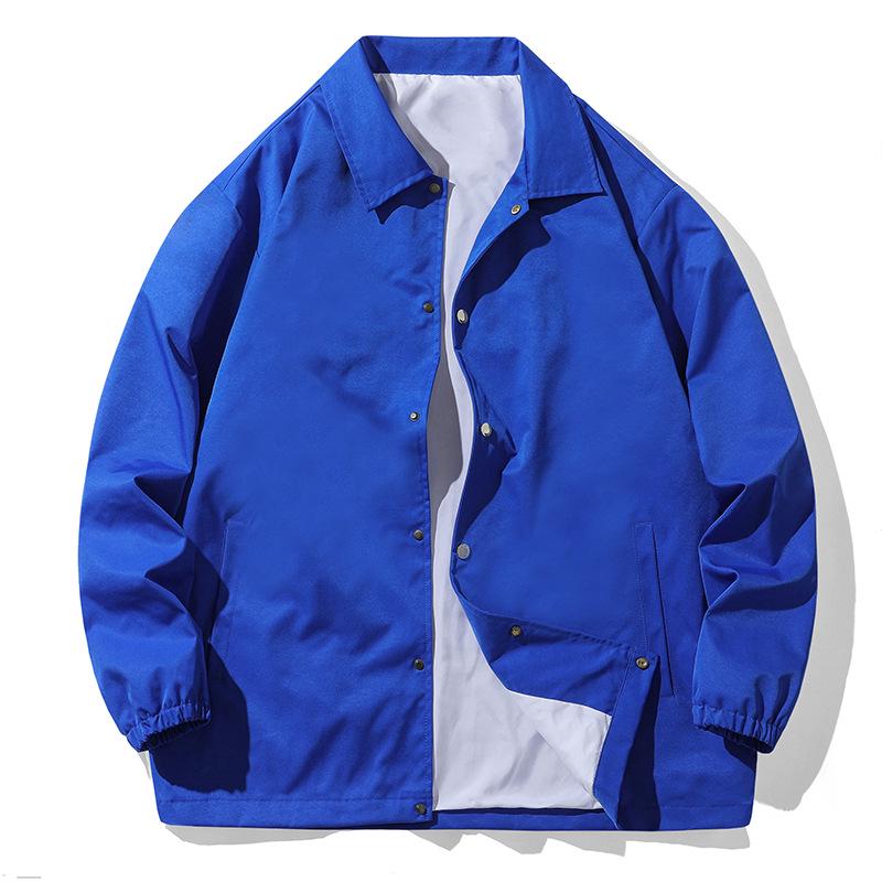 Men's Retro Baseball Jacket: Solid Color American Workwear for Spring and Autumn