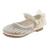 Girls Princess Crystal Shoes Children 2025 Spring New Bow New Spring Autumn Soft Sole Little Girl Single Shoes Leather Shoes