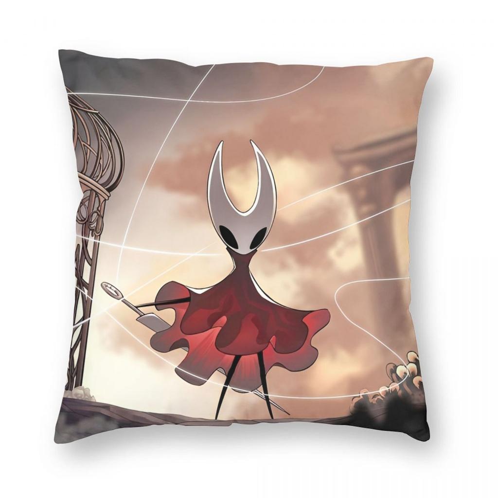 Spiel Hollow Knight Silksong Kissenbezug Doppelseitiger Druck Polyester Kissenbezug Dekor Kissenhülle Zuhause Quadratisch 45*45cm