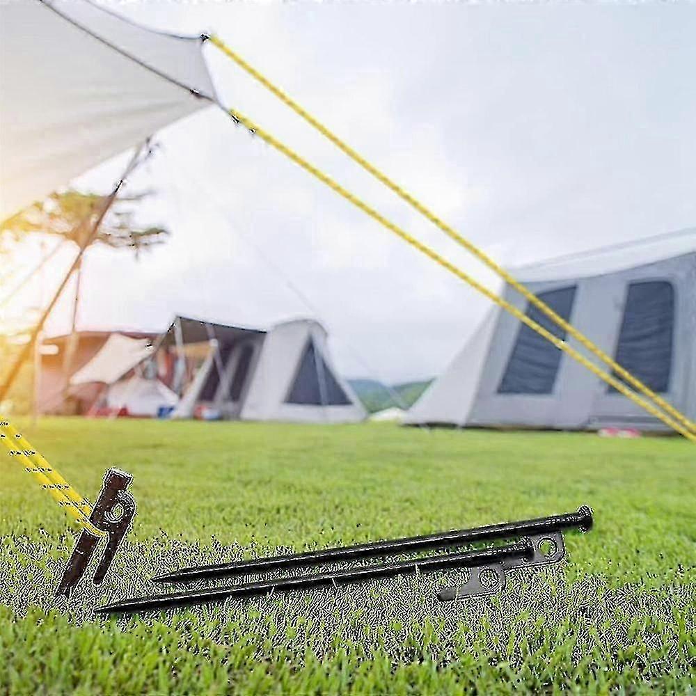 8 Pack 10in Heavy Duty Tent Stakes,outdoor Camping Windproof Ground Stakes,for All Kinds Of Ground