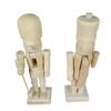 6Pcs Christmas Wooden Unfinished Nutcracker Figurines DIY Blank Unpainted Nutcracker Puppet Walnut Soldier Ornament Decor New
