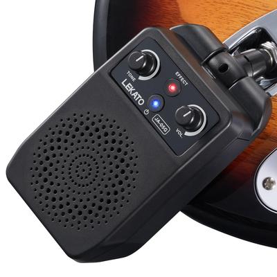 Verstärkergitarre, klein, Mini-Verstärkergitarre, 5 W, 4 Effekte, Bluetooth, leicht, wiederaufladbar, saubere Verzerrung, Over Drive, Reverb