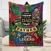 Love You Dad Always Flannel Blanket-Soft and Suitable for Sofas,Beds,Offices,Travel,All Seasons,Great Gift for Holidays and Birthdays.