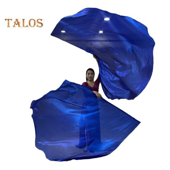 Tańcząca flaga z rozszerzalnym patykiem, półokrągły kształt, jasny kolor, połysk, powierzchnia, kostiumy, rekwizyty, akcesoria, flaga pochwalna