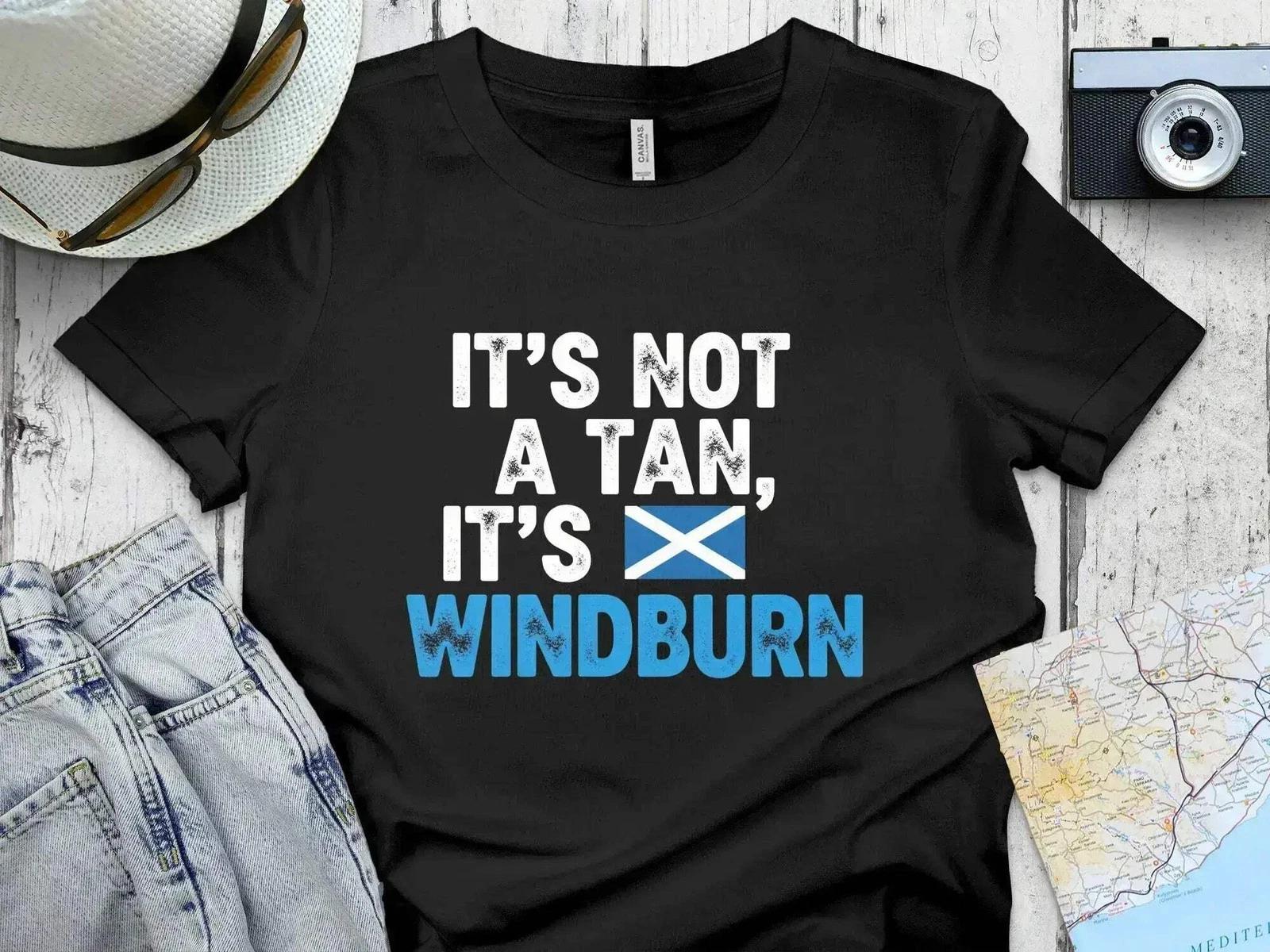 It s Not a Tan It s Windburn Scotland Flag T-Shirt 2XL