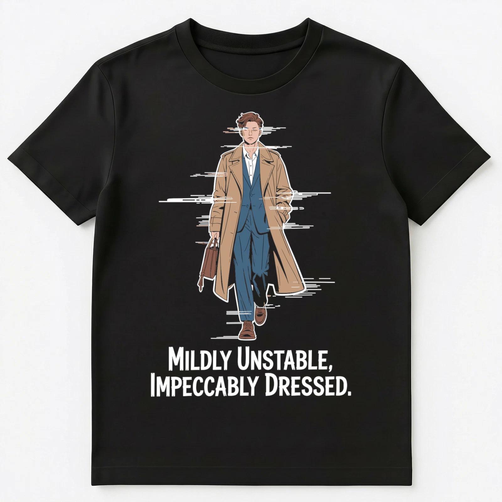 Fashion Chaos Confidence Humor Stylish Unhinged Vibe Unisex T-Shirt 4XL