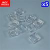50pcs/lot MOC Bricks Transparent Clear Plate Block 1x1 1x2 1x4 1x6 02426 4070 Educational Building Blocks Kids Toys