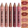 Waterproof Mat Lipliner Potlood Bruine Contour Tint Lippenstift Pen Langhoudend 12 Kleuren Houten Lipliner Potlood Volle Lippen Make-up