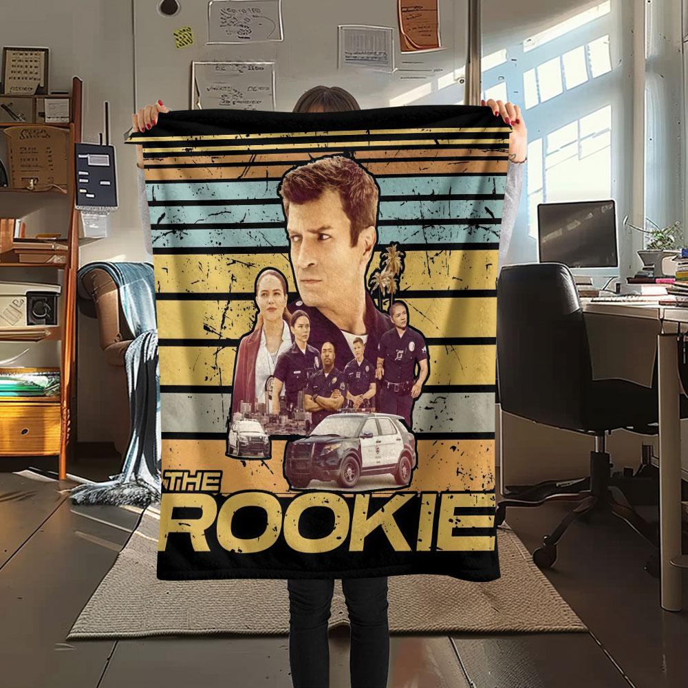 1 PZ Coperta di Flanella Fantasia THE ROOKIE Adatta a Tutte le Stagioni per Arredamento Casa Calore e Comfort Regali Regalo Festivo