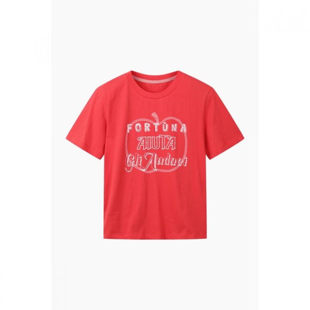 Benetton Apple PrinTing ShorT Sleeve T shirT baTsf7631