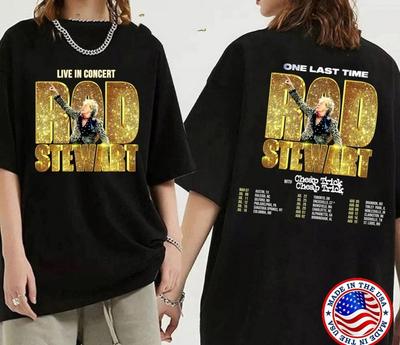 Rod Stewart One Last Time Tour 2025 Concert  Gift for Fans Unisex T-Shirt