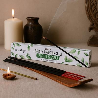 Patchouli Incense Sticks Spicy Plant Based Stamford