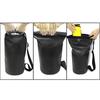 20L Motorcycle Waterproof Black Dry Bag with Shoulder Strap for Swimming Hiking