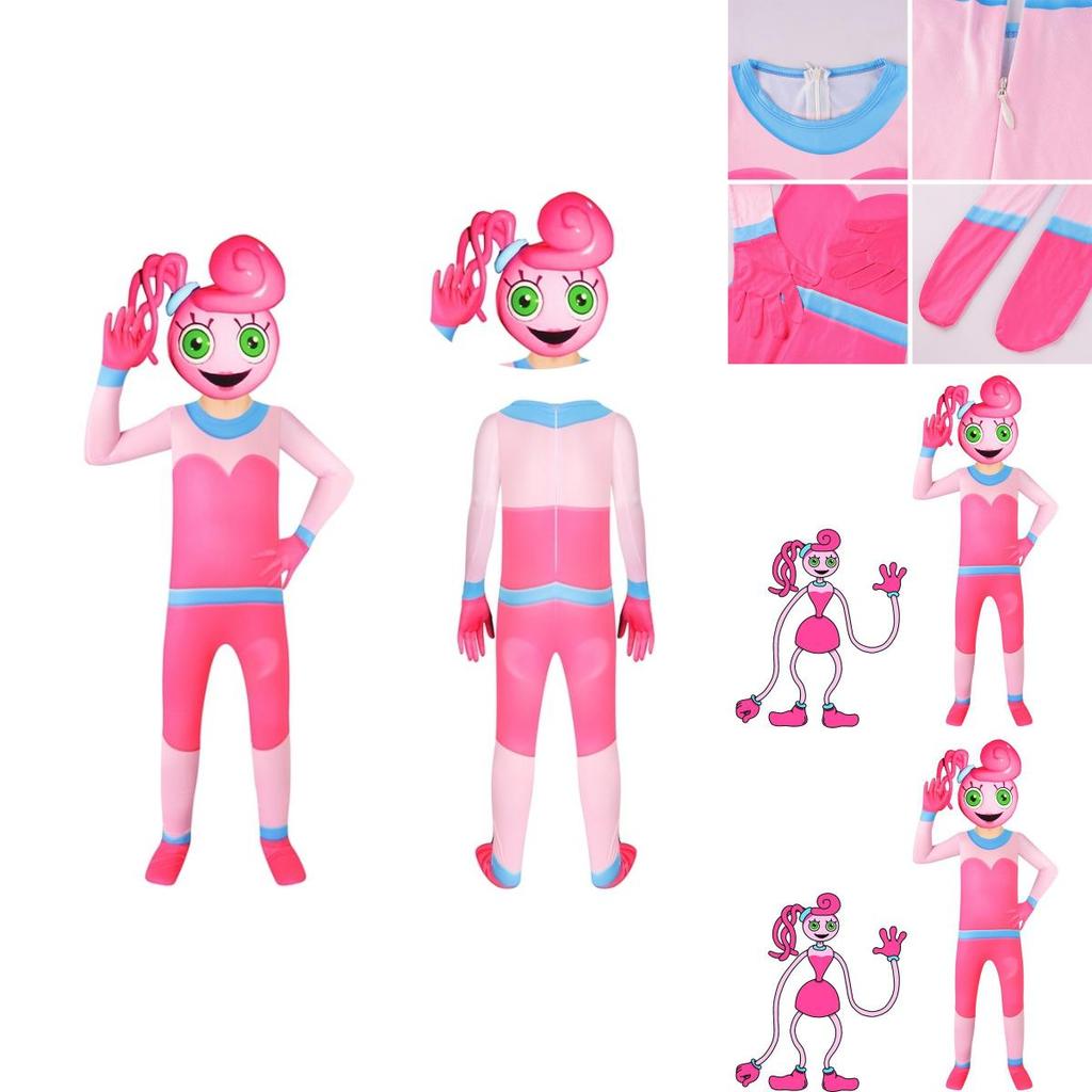 Playful Poppy Playtime Mommy Cosplay Costume For Kids Perfect For Halloween And Carnivals