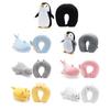 Changable Cartoon Penguin Whale U Shaped Travel Pillow Protection Neck Fluffy Pillows