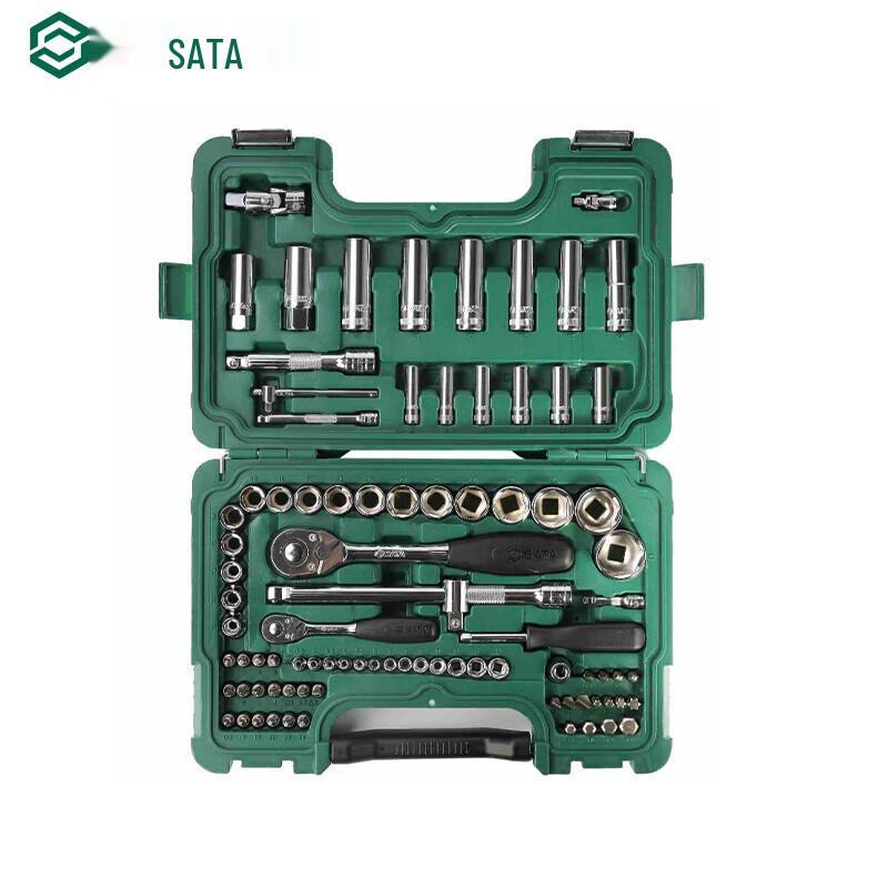 SATA 88-Piece Hex Socket Ratchet Wrench Set CN plug (adapter included)