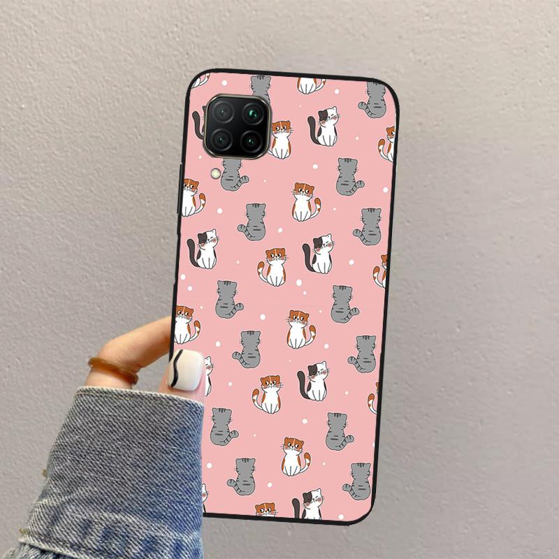 Funny Cat Collage For Huawei Nova 12s 12i 11i 8i 7i Y73 Y70 Y90 Y60 Y72 Y61 Y91 9 10 SE P30 Pro P40 Lite Case