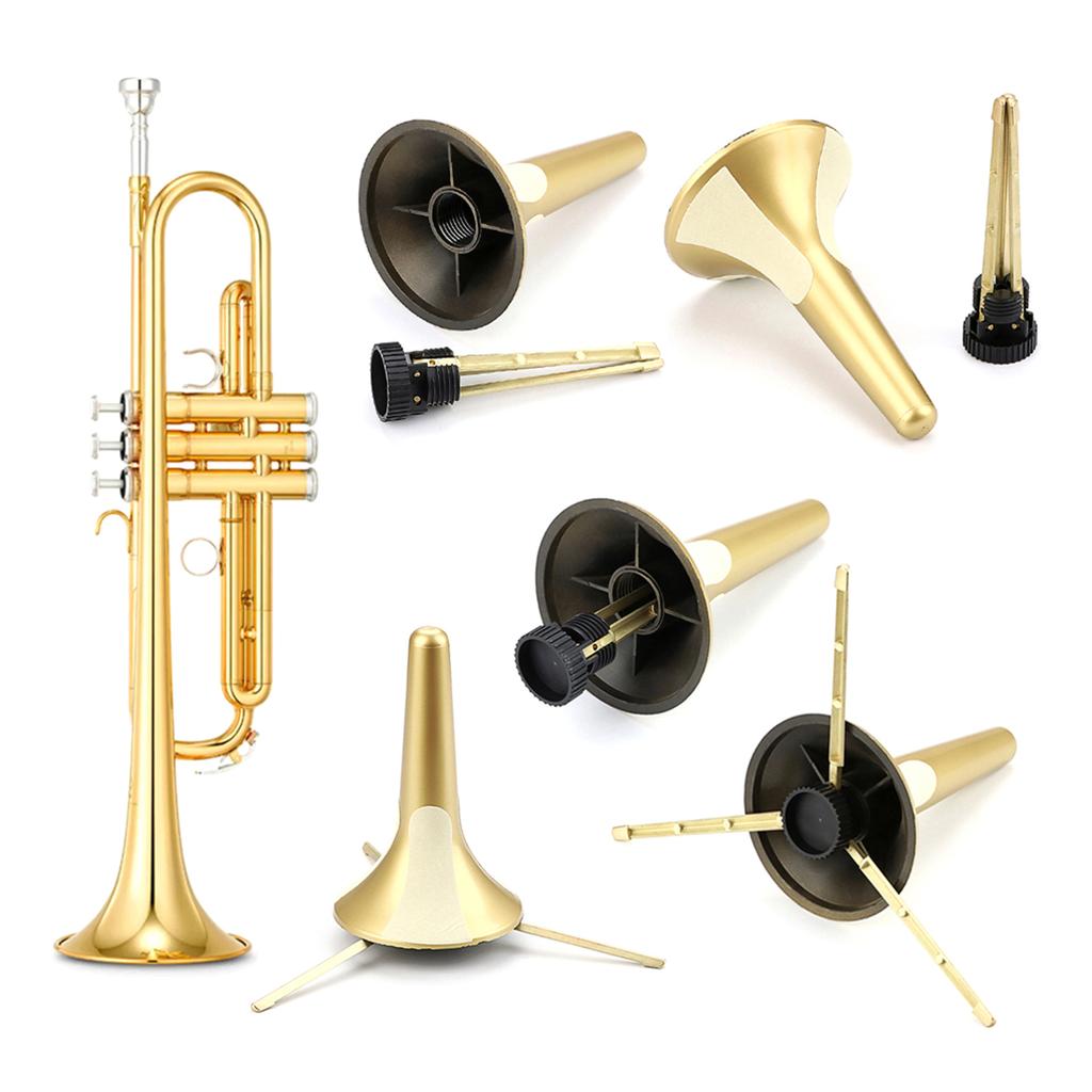 Foldable Trumpet Holder Stand Adjustable Trumpet Rack Metal Display Tripod Musical Insturment Rack Stable and Durable