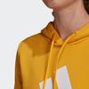 Adidas W Bos Oh Hd Letter Print Casual Hoodie Women Hoodies Yellow GC6927