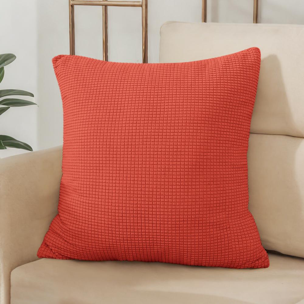 40x40 45x45 50x50 Housse de coussin Jacquard Couleur Unie pour Canapé Bureau Coussin lombaire Housse de coussin Décoration de Maison