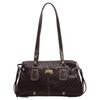 Borsa a tracolla alla moda di grandi dimensioni in stile retrò per donna, Borsa a mano in stile Boston