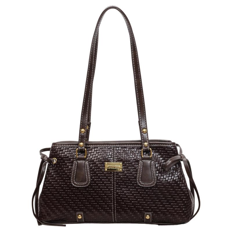 Borsa a tracolla alla moda di grandi dimensioni in stile retrò per donna, Borsa a mano in stile Boston