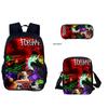 3pcs/set 3D Game Forsaken Gubby Primary and Secondary School Students Schoolbag Backpack shoulder Bag Pencil Bag School Bag
