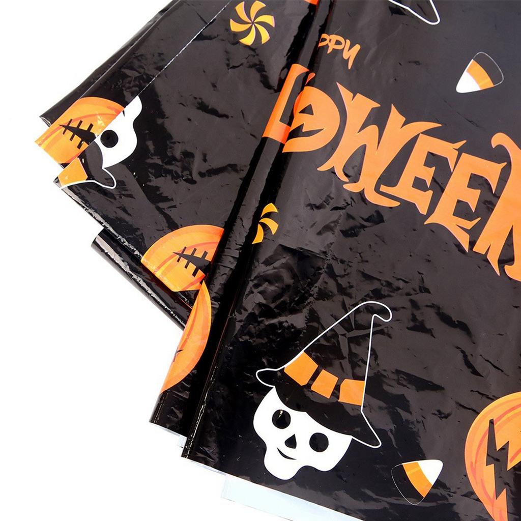 Halloween Decorative Tablecloth, Disposable Waterproof, Festival Party Dessert Table, Table Decoration Tablecloth.