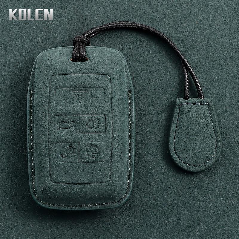 

Leather Car Remote Key Case Cover Shell For Land Rover Range Rover Evoque Discovery Sport Velar Jaguar Xe E-Pace Xf Accessories