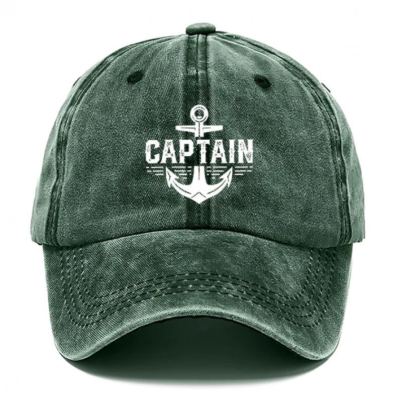 Baseballkappe im Captain-Stil Outdoor Gewaschene Hüte für Herren Hut für Damen Atmungsaktive Baseballkappen Outdoor-Hut Verstellbar DAD Ha