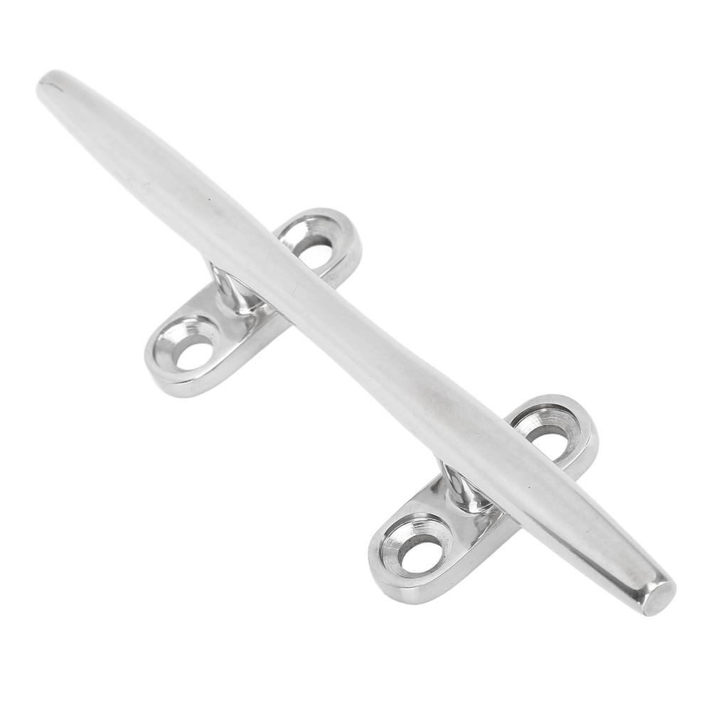 Boat Cleats 4pcs Boat Mooring Cleats Durable Stainless Steel Dock Cleats for Marine Yachts Inflatable Yachts Business Yachts (6")