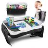 ModFamily Car Child Child Seat Car Back Seat Travel Lap Ages Table, Tray, Table, In-Car Table, Desk, Tray, Gray/Black, 3+