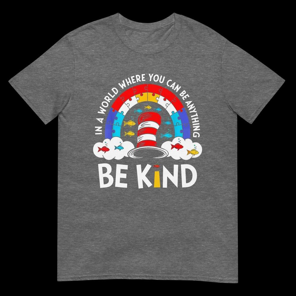 Autism Awareness For Teacher Why Fit In Doctor Cat Hat Cool TShirt
