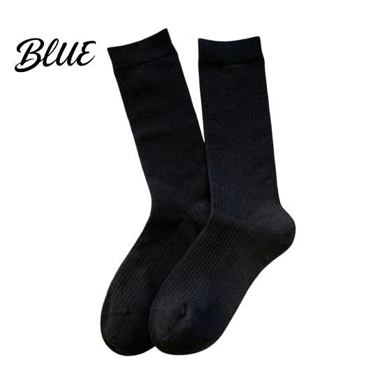 Cotton Crew Socks Women Socks Ribbed Knit for Autumn Winter Minimalist Solid Comfortable Daily Wear Color Soft Breathable Stretchy Casual