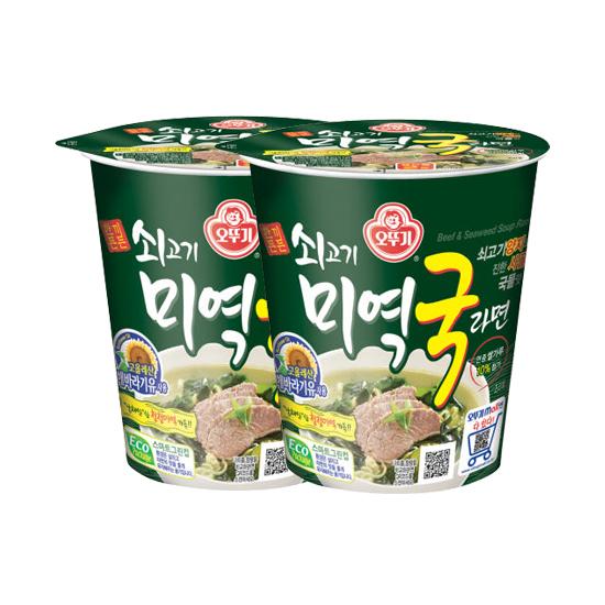 Ottogi Soupe d'algues au bœuf/Miyeokguk Petite tasse 60g (3 Options)