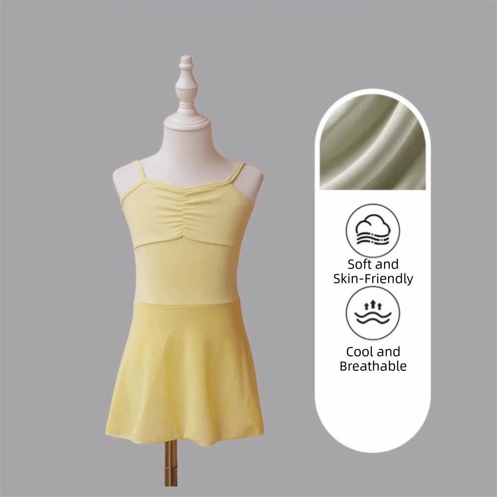Chiffon Skirt Ballet Leotard Sleeveless Design Dance Leotard  Gymnastics Practice