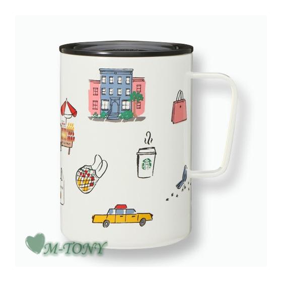 Starbucks Starbucks stainless steel mug kate spade New York Cityscape Kate Spade New York 473ml (16oz) Starbucks/Tumbler/Starbucks