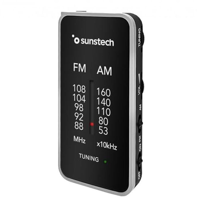 Radio Portable - Sunstech - RPC6 - FM/AM - Tuner Analogique - Écoute Casque 3,5 mm