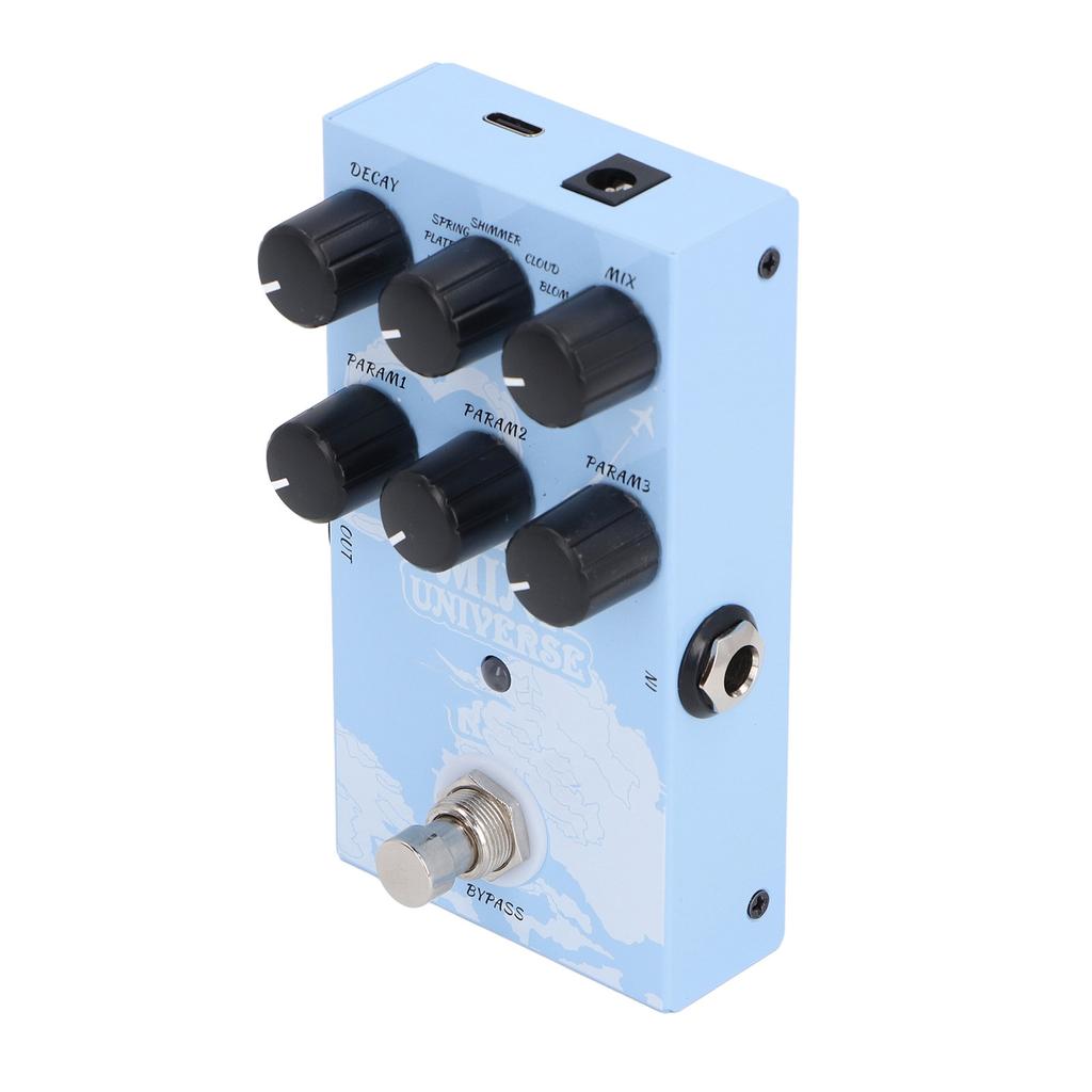 Guitar Effect Pedal 9 Reverb Types Warm Authentic Sound Digital Modeling Reverb Effect Pedal