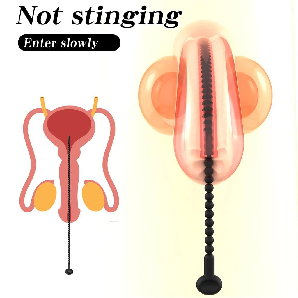 New silicone horse eye stick urethral blockage penis expansion stimulation plug alternative male masturbation adult products fun