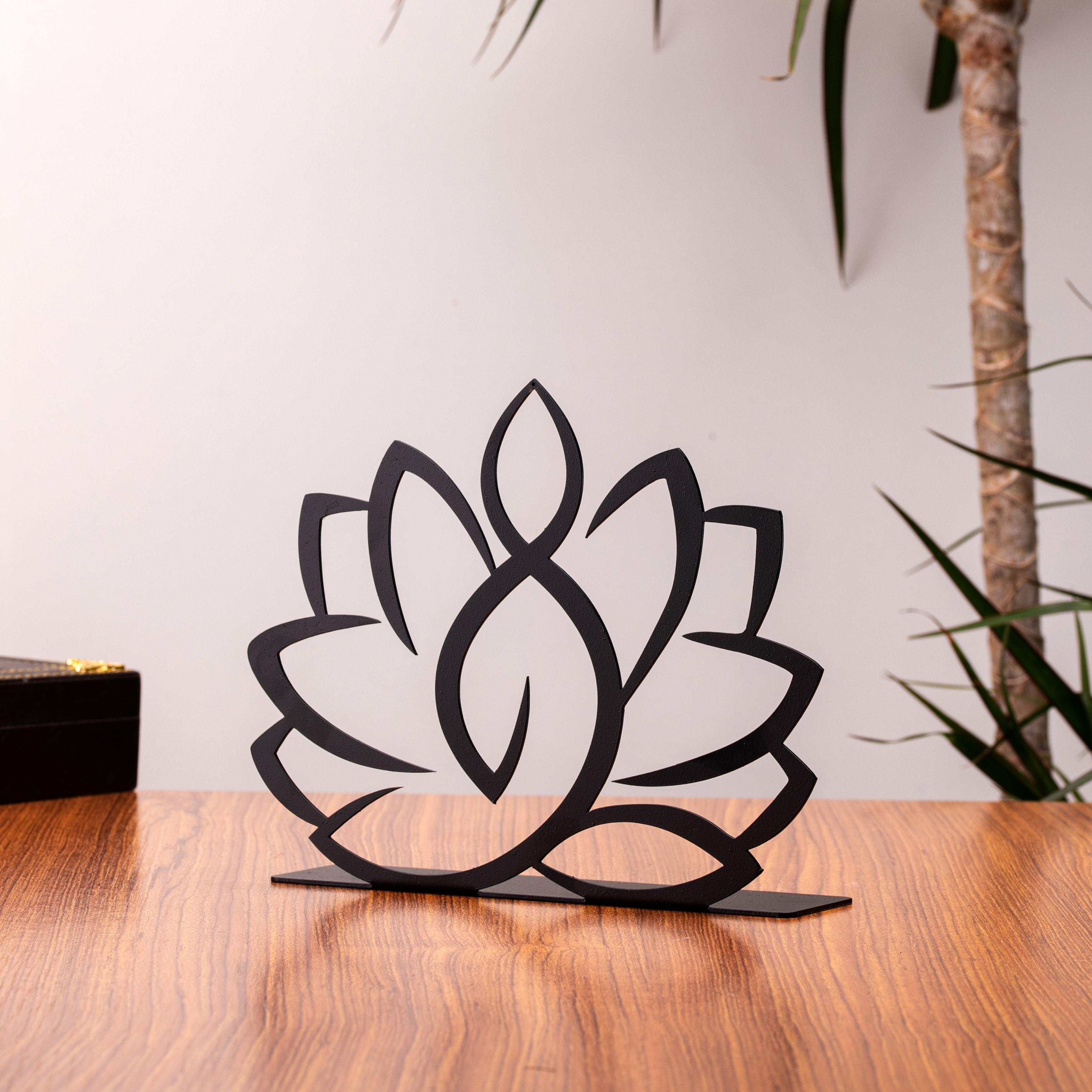 

Muyika Metal Tabletop Decorative Object & Figurine Lotus Flower Bbl-m