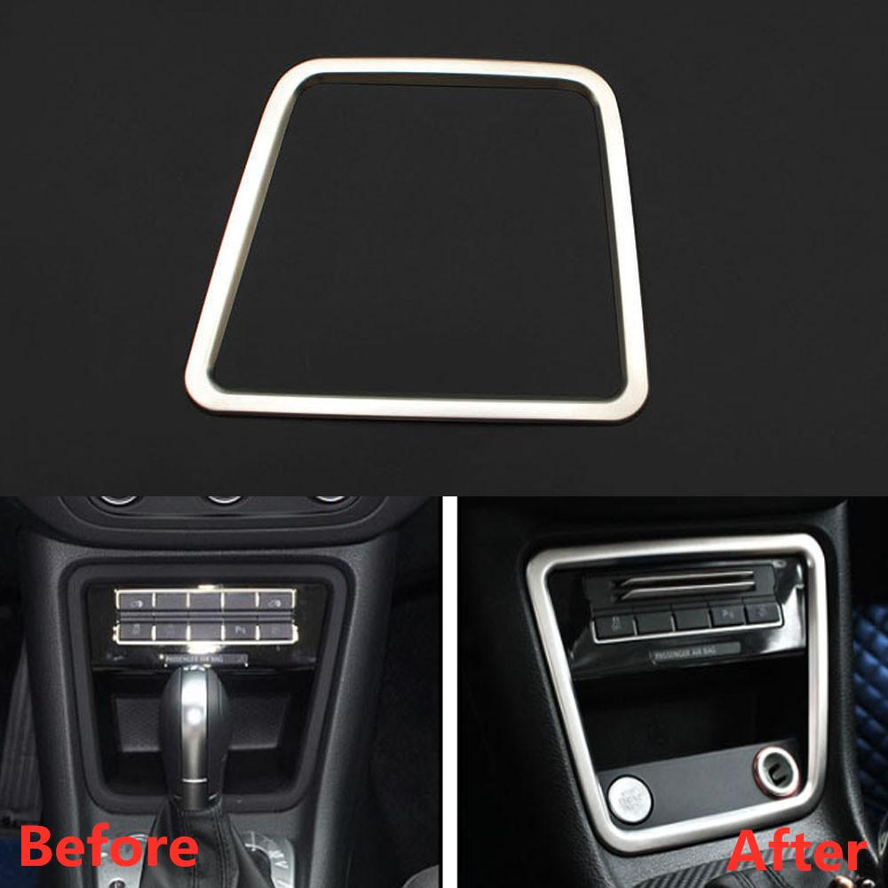 Car Central Console Storage Box Decoration Frame Trim Molding For VW Sharan 2013 2014 2015 2016 Interior Car Accessory