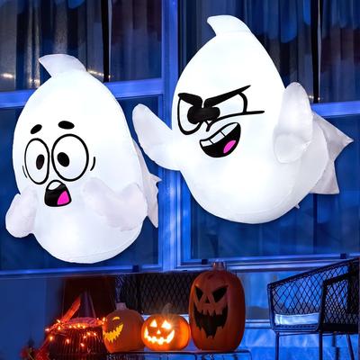 Joyfy Pack Halloween Inflatable Window Ghost Outdoor Scary Flying Broke Out Decoration FT 2 2.6 from for Entertaining Play Safe Kid Friendly Fun