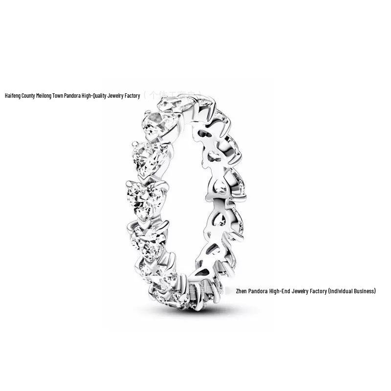 Inele pentru Cuplu Pandora Coroană de Aur Inimă Argint Sterling S925 Cadou de Crăciun