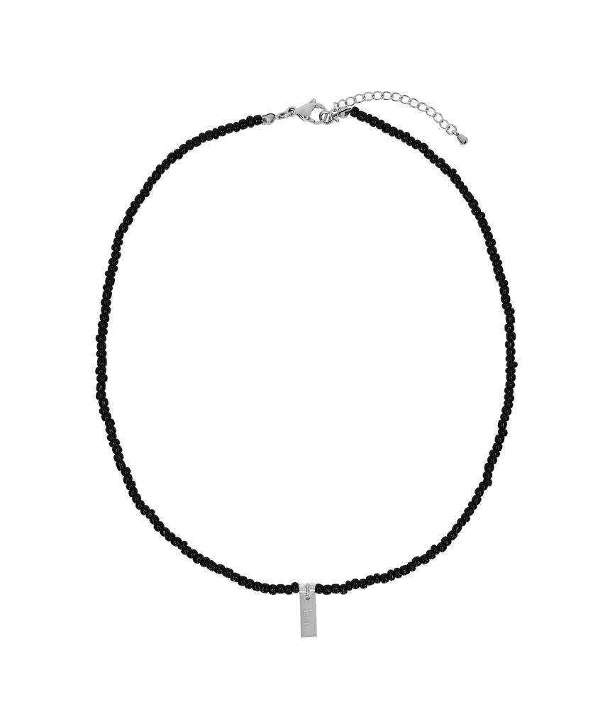 Lanarchive [1013] Black Mini Bead Necklace