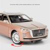 1/24 Hong Qi H9 Alloy Luxy Car Model Diecast Toy Vehicles Metal Car Model High Simulation Sound Light Collection Childrens Gifts