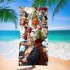 New Anime Character Printed Microfiber Beach Towel Quick Dry Water Absorbent Bath Towel